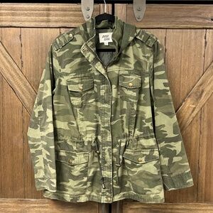 Old Navy Outer Edge Camouflage Utility Elasticized Waist Jacket Green Size 2x